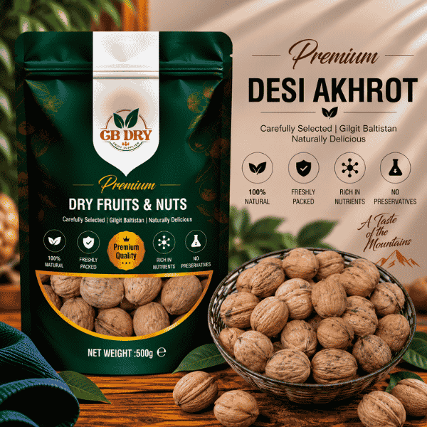 Walnut With Shell (Desi Akhrot)