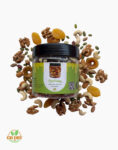 mixed nuts honey jars